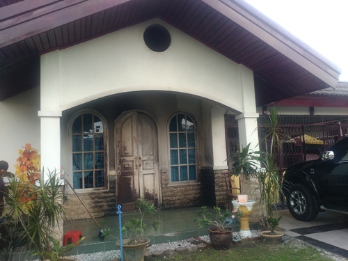 Rumah Plt.Kabid Bina Marga PUPR Pekanbaru yang dimolotov OTK