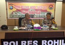 Polres Rohil Gelar Pres Rilis Komisi Kode Etik Profesi Akhir Tahun 2017