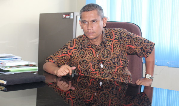 Ketua Serikat Pekerja PTPN V Asmanudin Sinaga