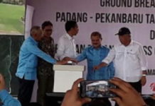 Gubri Andi Rachman Dampingi Jokowi Tinjau Tol Padang-Pekanbaru