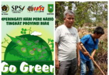 Meriahkan HPN, PWI Riau Hijaukan Stadion Utama