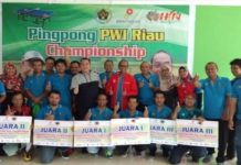 Pingpong PWI Riau Championship, Wartawan PWI Menangkan Empat Sepeda