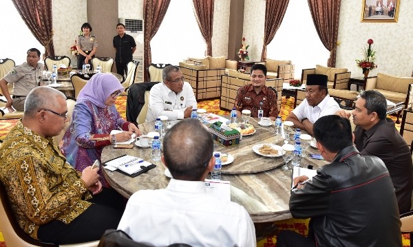 Audiensi Satgas Saber Pungli dgn Plt. Gubernur Riau di Vip Lancang Kuning