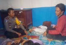 Peristiwa Langkah, Seorang Ibu Melahirkan di Pos Lantas Simpang Poros Rohil