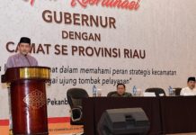Intensifkan Komunikasi, Gubernur Gelar Rakoor dengan Camat se-Riau