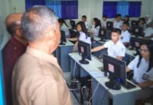 Kadis Pendidikan Rohil Muhammad Rusli Syarif Pantau Pelaksanaan UN 2018