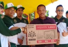 Hari Bakti Adhiyaksa Ke – 58 Bertabur Karcis Berhadiah, Anggi Sinaga Peroleh TV LED 24 Inch