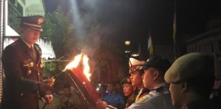 Malam Pawai Obor HUT RI, Dandim 0321: Jangan Karena Kepentingan Kita Terpecah Belah