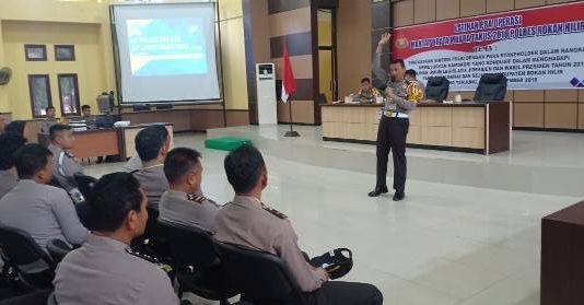 Polres Rohil Gelar Pra Ops Mantap Muara Takus 2018 Pengamanan Pemilu Tahun 2019