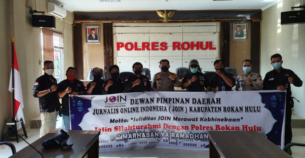 Jalin Sinergitas Polri Dan Pers, DPD JOIN Rokan Hulu Silahturahmi Dengan Kapolres Rohul