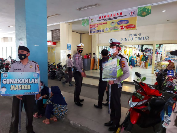 Jelang Idul Fitri, Jajaran Polres Kampar Gencarkan Pendisiplinan Prokes Diseluruh Wilayah
