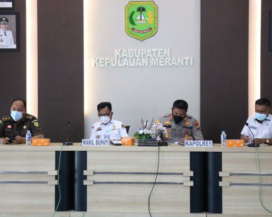 Kapolres Bersama Forkopimda Meranti Gelar Rakor Bahas Penanganan Covid-19