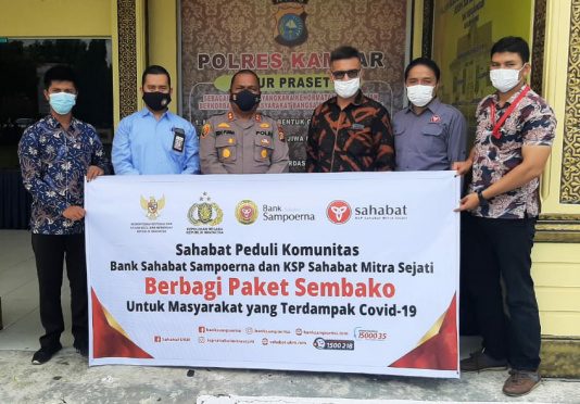 KSP Sahabat Mitra Sejati Melalui Polres Kampar Akan Salurkan 300 Paket Sembako Untuk Masyaraka