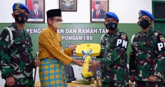 Sekda Dumai Sambut Kunjungan Kerja Danpomdam I Bukit Barisan Kolonel CPM Anggiat Napitupulu