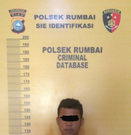 Tim Opsnal Polsek Rumbai Tangkap Pelaku Pengrusakan Rumah