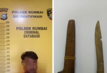 Polsek Rumbai Amankan Pelaku Penggelapan dan Kepemilikan Sajam