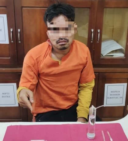 Polsek Tapung Hilir Tangkap Pelaku Pengedar Narkoba di warung makan