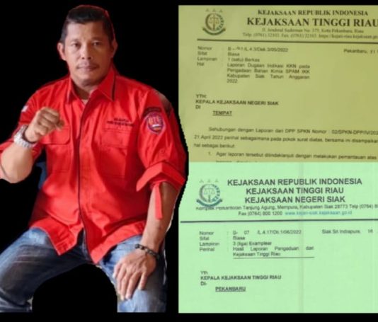SPKN Nilai Kejati Riau Tidak Serius Ungkap Dugaan KKN Pengadaan SPAM IKK Siak Riau