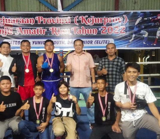 Kejurprov Tinju Amatir Riau 2022, PERTINA Dumai Raih Medali Emas
