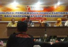 Bawaslu Kota Pekanbaru Gelar Sosialisasi Pengawasan Pemilu Partisipatif