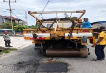 Dinas PUPR Kebut Perbaikan Jalan Rusak Dan Pembersihan Drainase