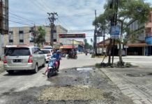 Dinas PUPR Pekanbaru Gesa Perbaikan Jalan Rusak