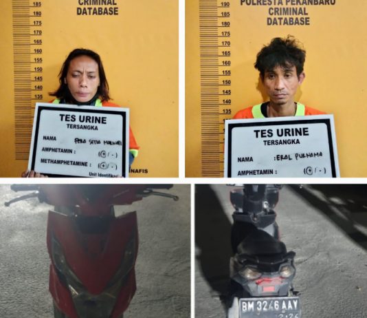 Sepasang Kekasih Pembobol Toko Pakaian Dibekuk Tim Resmob Jembalang Polresta Pekanbaru