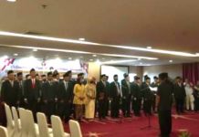 Jalankan Amanah Dengan Baik, 45 Panwascam Kota Pekanbaru Di Lantik Dan Dikukuhkan