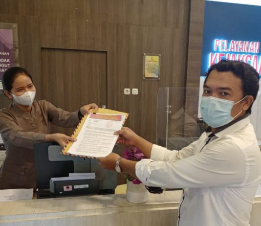 DPP-SPKN Laporkan Dugaan Korupsi Proyek Peningkatan Jalan Ukui-Kopau Pelalawan Tahun 2021