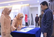 PJ Walikota Pekanbaru Hadiri Sertijab Ketua DWP Pekanbaru