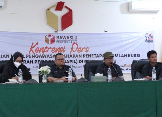 Bawaslu Riau Sampaian Hasil Pengawasan Tahapan Penetapan Jumlah Kursi Dan Daerah Pemilihan Di Provinsi Riau