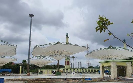Dinas PUPR-PKPP Riau Luruskan Informasi Tentang Payung Elektrik Masjid Raya Annur Riau