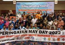 Dialog Ramadan Pekerja dengan tema 'Menggagas Program Jaminan Sosial Daerah Bagi Masyarakat DIY' yang diinisiasi oleh MPBI DIY.