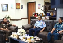 Kepala Kejaksaan Tinggi Riau Sambut Kunker Dan Silaturahmi Komanaan Lanud Roesmin Nurjadin