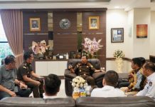Kepala KejaksaanTinggi Riau Terima Kunker Ketua KPU Riau