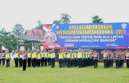 Operasi Patuh Lancang Kuning 2023 Dimulai, Polda Riau Turunkan 840 Personil