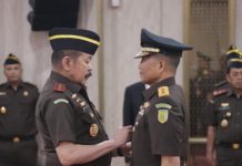 Jaksa Agung Melantik Mayor Jenderal TNI Wahyoedho Indrajit Sebagai Jaksa Agung Muda Pidana Militer