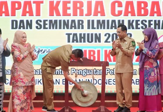 Bersempena HUT IDI Ke-72, Bupati Rohil Buka Secara Resmi Raker Cabang II Dan Seminar Ilmiah Kesehatan 2023