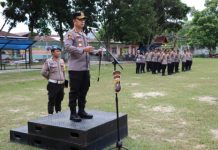 Kapolresta Pekanbaru Pimpin Apel Polisi RW di Lapangan Bukit Senapelan Pekanbaru