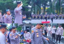 Kapolresta Pekanbaru Pimpin Apel Sarpras Operasi Mantap Brata 2023/2024