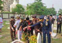 Asisten Pidana Militer Kejaksaan Tinggi Riau Mengikuti Ziarah Nasional Dalam Rangka HUT TNI ke – 78 Tahun 2023