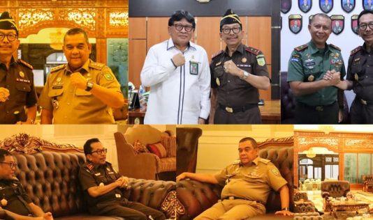 Kepala Kejaksaan Tinggi Riau Lakukan Kunker Dan Silaturahmi Kepada Plt. Gubernur Riau, Ketua Pengadilan Tinggi Riau, Dan Danrem 031/WB