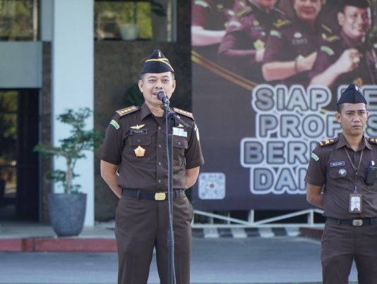 Asisten Pidana Militer Kejati Riau Pimpin Apel Kerja Pagi