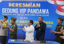 Asisten Intelijen Kejati Riau Hadiri Peresmian Gedung VIP Room Pandawa Lanud RSN