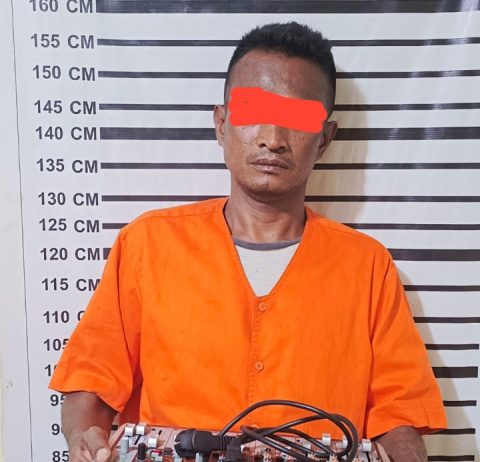 Unit Reskrim Polsek Pangkakan Berandan Ringkus Pelaku Pencuri Sound System Mesjid