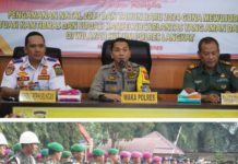 Jajaran Pemkab Langkat Ikuti Apel Gelar Pasukan Lilin Toba 2023 Yang Digelar Polres Langkat