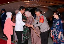 Kapolda Sumut Sambut Kedatangan Presiden RI, JOKO WIDODO di Bandara Kualanamu
