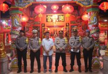Kapolres Langkat Kunjungi Vihara Avalokitesvara Dalam Rangka Pengamanan Imlek 2024