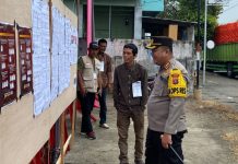 Kapolres Langkat Turun Langsung Cek Pengamanan TPS Di Kabupaten Langkat