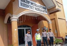 Polres Langkat Lakukan Pengamanan Di Gereja Dalam Perayaan Kenaikan Isa Almasih